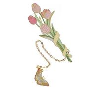 DOITOOL Marcadores de Páginas de Metal con Diseño Floral Adornos Elegantes para Libros para Estudiantes y Lectores