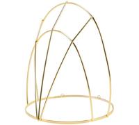 DOITOOL Marco de Pelo Tradicional Chino Antiguo para Hacer Tocados, Metal Electroforético Color Dorado, un Tamaño, Accesorio DIY para Cosplay Hanfu Mujer, Adecuado para Fiestas