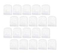 DOITOOL Mascarilla Facial de Gasa Precortada de Algodón en Forma de Mueca, 100 Piezas de Color Claro para Cuidado Facial y Aumento de Absorción en Spa o Salón