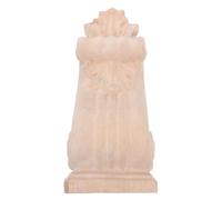 DOITOOL Ménsula de madera tallada vintage: aplique de esquina europeo ornamentado - Repisa de madera maciza tallada - Arte de pared sin pintar para de entrada