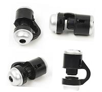 DOITOOL Microscopio Zoom 30x y Clip para Móviles, Lupa de Microscopio con Luz Led, Portátil y Negro, para Joyería y Monedas, Accesorio para Artesanía, Uso Científico y Educativo