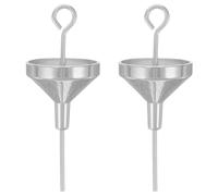 DOITOOL Mini Embudo de Acero Inoxidable para Rellenar Botellas Pequeñas Juego de 2 Piezas Embudos Precisos para Perfumes Aceites Esenciales y Polvos Adecuado para Uso Doméstico y