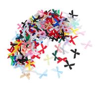 DOITOOL Mini Lazos de Poliéster Suaves y Flexibles, Fáciles de Colocar 100 Piezas Cabello y Manualidades Ideales para Adornos y Embalaje de Regalos