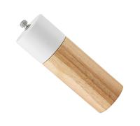 DOITOOL Molinillo de Pimienta Manual de 15 Cm de Madera de Caucho, Herramienta Ajustable para Moler Pimienta y Sal, Utensilio de Cocina Portátil para Uso en Hogar y Gastronomía