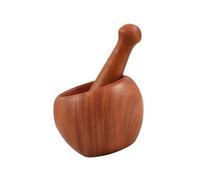 DOITOOL Mortero de Madera Pequeño con Mano de Ajo Manual para Machacar y Triturar Ajo y Especias Cocina Gadget Ergonómico para Uso Fácil y Práctico