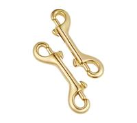 DOITOOL Mosquetón De Doble Extremo Para Correa De Perro, Broche Metálico Resistente y Duradero Para Diy, Cierre Seguro y Fácil Apertura, Adecuado Para Amarre De Mascotas y Accesorios De Bo
