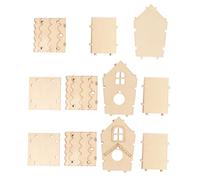 DOITOOL Nidos de Pájaro de Madera de Paulownia para Armar, Caja de Cría Ecológica sin Pintura, 4 Piezas, Decoración para Jaulas y Manualidades, Uso Interior y Exterior, para Aves y Niños