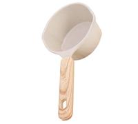 DOITOOL Olla para Leche Pequeña Antiadherente de Metal 250 Ml Color Blanco con Mango, Cacerola Multifuncional para Cocina Doméstica y Calentador de Mantequilla, Adecuado para Cocinas