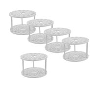 DOITOOL Organizador de Pinceles de Arte Redondo 45 Agujeros, Soporte para Lápices y Bolígrafos, 5 Piezas, Base Estable para Escritorio, Adecuado para Estudio, Aula y Manualidades