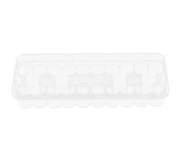 DOITOOL Organizador de Plástico Transparente para 24 Tubos de 3 Ml Tapa, Gradilla Resistente para Laboratorio y Conservación de Vacunas y Aceites Esenciales