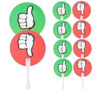 DOITOOL Paletas de Votación Reutilizables Aula Accesorio Fácil de Usar 10 Piezas de Plástico Multicolor para Interacción en Clase y Competencias Escolares