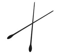 DOITOOL Palillos de Silicona para Cocinar Mango Extendido, Cucharas Mezcladoras Resistentes al Calor, Utensilios de Cocina Negros para Freír y Tareas Cocina