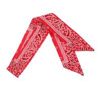 DOITOOL Pañuelo Pirata Deportivo Rojo Estampado Paisley, Banda Elástica Transpirable para Sudor, Accesorio Cabello Unisex Adecuado para Running, Ciclismo y Yoga