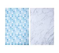 DOITOOL Papel de Fondo de Doble Cara para Fotografía, 2 Unidades Diseño Mármol Plano, Resistente y Ligero, Accesorio Adecuado para Estudio Fotográfico y Fotografía de Naturaleza Muerta