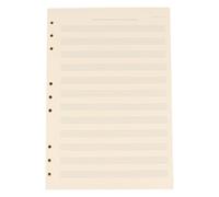 DOITOOL Papel para Partituras 100 Hojas Sueltas Blanco 2mm 12 Líneas Recambio de Cuaderno Manuscrito para Estudiantes y Personal Papel Durable