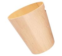 DOITOOL Papelera de Madera Redonda Pequeña 23X23X28 CM para Dormitorio y Oficina Cubo de Basura Desmontable y Fácil de Limpiar Bote de Basura de Mesa Estilo Japonés Minimalista