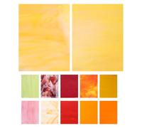 DOITOOL Paquete de 12 Piezas de Láminas de Vidrio Tintado 10X15 CM para Manualidades Azulejos de Vidrio para Mosaicos Artísticos DIY Material Versátil para Proyectos Creativos de