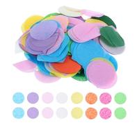 DOITOOL Paquete de 15 Confetis de Papel de Seda Redondos de 25 CM Multicolor 150 G para Decoración de Bodas Fiestas y Cumpleaños Confeti para Mesas y Relleno de Globos
