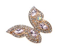 DOITOOL Parche de Aplique de de Cristal Brillante para Decoración de Ropa y Calzado Accesorio de Aleación DIY para Manualidades para Bolsos y Ropa Decorativa