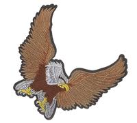 DOITOOL Parche de Cuero con Diseño de Águila Bordada para Jeans y Sombreros Resistente y Fácil de Coser o Planchar para Personalizar y Reparar Ropa