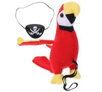 DOITOOL Parches de pirata con diseño de loro pirata en el hombro, negro de de capitán calavera para accesorios de disfraz para fiesta de Halloween, Colores surtidos, 20.00X18.00X11.50CM