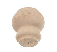 DOITOOL Pata de Sofá Redonda de Madera Maciza 8X8 CM Pata de Repuesto para Muebles y Banco Soporte Resistente para Bricolaje y Decoración Francesa