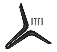 DOITOOL Patas de Base para TV Aplicables de Plástico Negro Doble Orificio, Altura Regulable y Diseño Moderno para Uso en Hogar y Sala de Conferencias