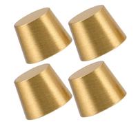 DOITOOL Patas de Latón para Muebles 10 MM Juego de 4 Patas Cónicas para Elevadores de Bandejas y Estantes de Madera Soporte Decorativo para Mesas Gabinetes y Tablas de Cortar Uso