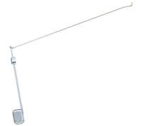 DOITOOL Pedal de Metal Accesorio de Hierro Color Plata Seguro y Portátil para Cubo de Exterior de 100 para Repuestos de de Grandes