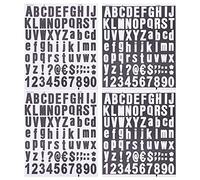 DOITOOL Pegatinas Adhesivas Alfanuméricas 1 Pulgada Vinilo Autoadhesivo Colores Oscuro y Claro para Buzón Números y Letras Decoración Manualidades 4 Piezas Hogar Oficina