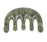 DOITOOL Peine Material Jade Natural para Cuero Cabelludo Masajeador de Jade Verde Alivia Picazón y Presión en Navidad o Cumpleaños Adecuado para Hombres y Mujeres