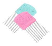 DOITOOL Peines para Quilling de Papel 2 Piezas Rosa y Azul, Herramienta Manualidades Papel para Tejido y Elaboración Creativa, Accesorios para Proyectos DIY de Filigrana