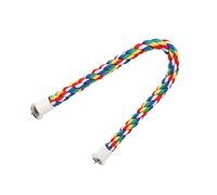 DOITOOL Percha De Cuerda para Periquitos y Estación Juguete para Aliviar Estrés y Fomentar Ejercicio Color Aleatorio