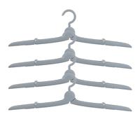 DOITOOL Perchas Plegables de Viaje 4 Piezas, Perchas Pequeñas de Aluminio y PP Resistentes Corrosión, Anti-deslizantes y Compactas, Organizador Portátil para Ropa en Armario y Lavandería