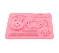 DOITOOL Peritoneoscope Pad Multi-Wound Suture Module Almohadilla de sutura de silicona reutilizable (rojo)