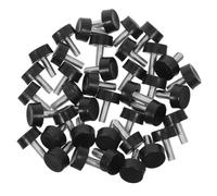 DOITOOL Pernos Niveladores Ajustables para Muebles 40 Piezas 6X20X15 MM Cabezal de Plástico Antideslizante Almohadillas Niveladoras para Mesas Sillas y Bancos de Trabajo