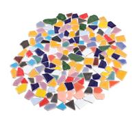 DOITOOL Piezas de Mosaico Cerámico Diy, Fragmentos Irregulares Pequeños de 500 G, Azulejos para Manualidades Creativas y Decoración del Hogar, Suministros de Bricolaje Acabado Pulido