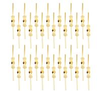 DOITOOL Pin de reemplazo de candelabros, clip de pieza de lámpara, 200pcs, metal dorado, para cristales octogonales y lámparas colgantes, resistente al óxido, para proyectos de acabado