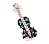 DOITOOL Pin de Solapa de Violín Esmaltado Retro, Broche Pequeño de Instrumento Musical, Accesorio Decorativo para Ropa, Bolsos y Mochilas, Diseño Creativo y Colorido, 1 Pieza
