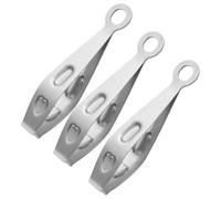 DOITOOL Pinzas de Acero Inoxidable Paquete de 3 Piezas para Depilar Animales y Aves, Herramienta de Cocina y Rápida para Extracción de Pelo Plateadas