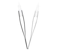 DOITOOL Pinzas de Precisión Rectas Mango de Acero Inoxidable y Puntas de Cerámica Antiestáticas, Resistentes al Calor y Corrosión, 2 Piezas para Electrónica, Soldadura y Uso Industrial