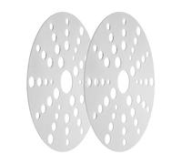 DOITOOL Placa Difusora de Inducción de Acero Inoxidable 2 Unidades, Adaptador para Cocina de Gas y Encimera Vitrocerámica, Adecuado para Cacerolas y Utensilios de Cocina