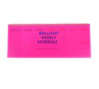 DOITOOL Planificador Semanal Horizontal sin Fecha para Escritorio, Bloc de Notas Rosa Planificación por Horas y Listas Diarias, Organizador Escolar y Agenda Multifuncional para Gestión