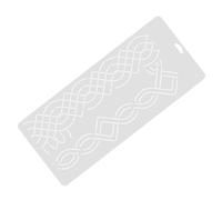 DOITOOL Plantilla de Acolchado DIY Ligera y Duradera para Costura y Patchwork Regla de Costura con Diseño de Quilting sin Marcado Herramienta Estable para Bordado y Manualidades