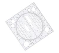 DOITOOL Plantilla De Dibujo Multifunción Tamaño Millón, Regla De Plástico Ligera para Medición Matemática, Patrón Geométrico Rápido, Útil para Estudiantes y Profesores