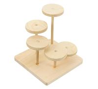 DOITOOL Plataforma De Actividad De Madera para Hámsters y Jerbos Parque De Natural para Mascotas Pequeñas para y Masticar