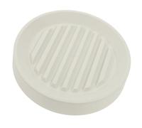 DOITOOL Platillo para Maceta Blanco con Ruedas Ocultas, PP y Acero | Bandeja de Agua para Plantas, Base Redonda de 19,50x15,00x3,50cm, Goma