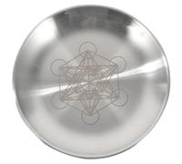 DOITOOL Plato de altar pentagrama, soporte para velas rituales, cuenco plano para quemar incienso, para decoración de manchas, altar de, suministros de tarot wicca