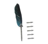 DOITOOL Pluma de Quill con de Repuesto Plumilla de Caligrafía Clásica Tinta para Oficina y Escuela de Negocios Elegante y Resistente