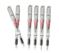 DOITOOL Pluma Estilográfica de Tinta Transparente 6 Piezas Puntas 0.7-2.9 Mm para Caligrafía, Escritura Creativa y Oficina, Uso Escolar, Escritura Artística y Dibujo Profesional